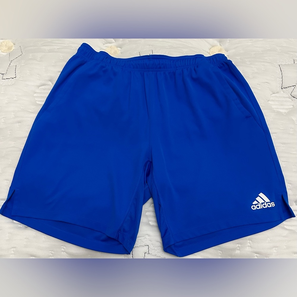 XL Adidas Blue Athletic Shorts
